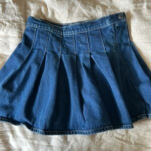 Aritzia Sunday Best denim tennis skirt